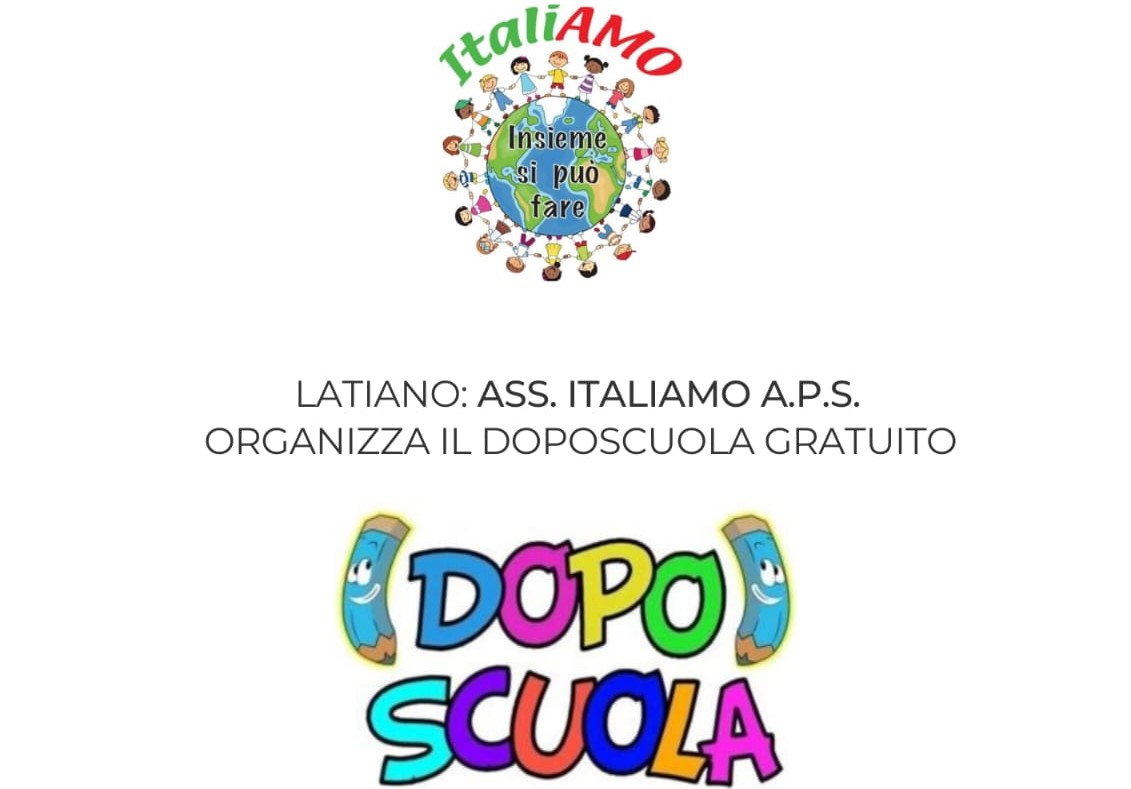 Latiano: Associazione ItaliAMO avvia il doposcuola gratuito e il progetto Ni&No e Viceversa