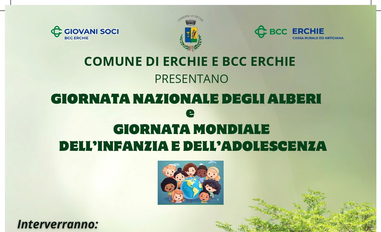 Erchie: La BCC dona alberi alla città