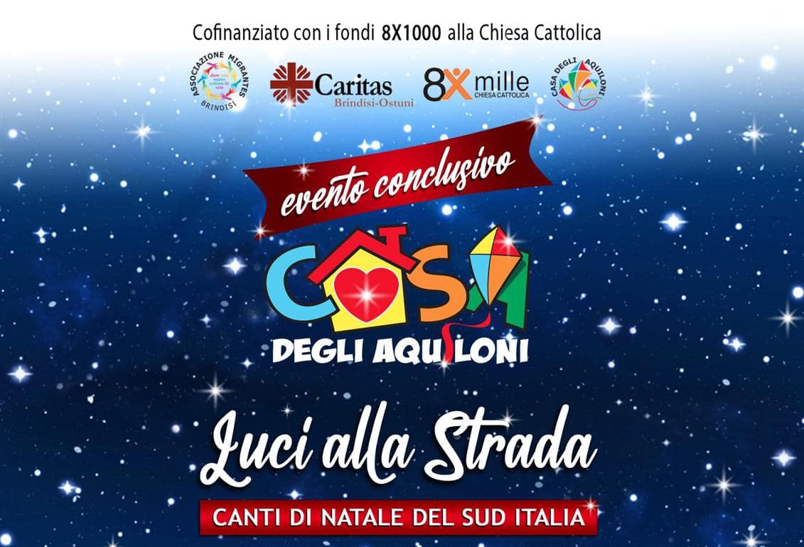 Brindisi: Casa degli Aquiloni, domenica 22 “Luci alla strada”