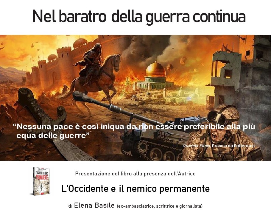 Lecce: Elena Basile presenta L’occidente e il nemico permanente