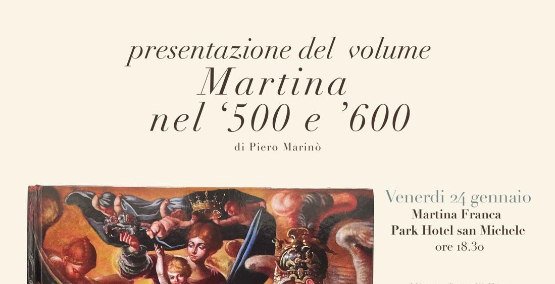 Martina Franca: Piero Marinò presenta il suo libro