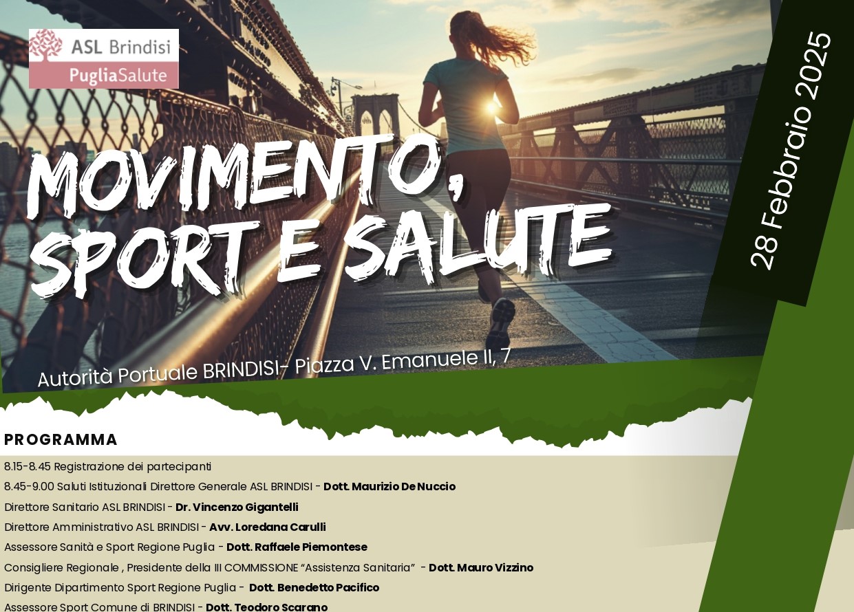 Brindisi: Convegno Movimento, sport e salute